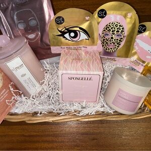 Spongelle Pink and Gold Skincare Set
